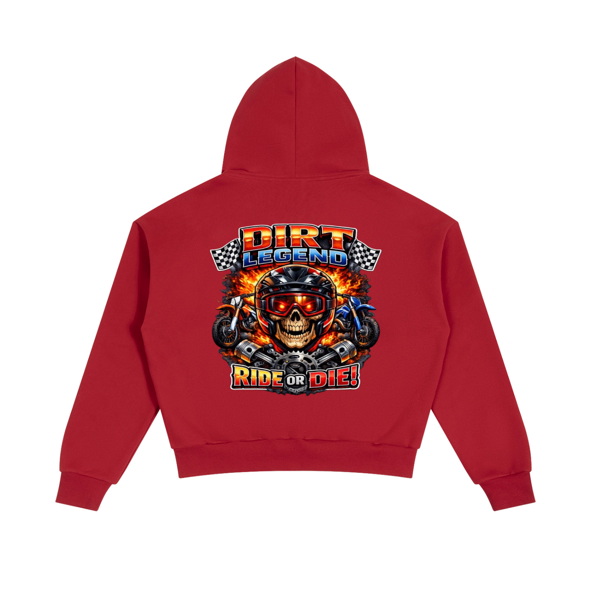 Maybe it'll Me Boxy Fleece Piping Full Zip Hoodie